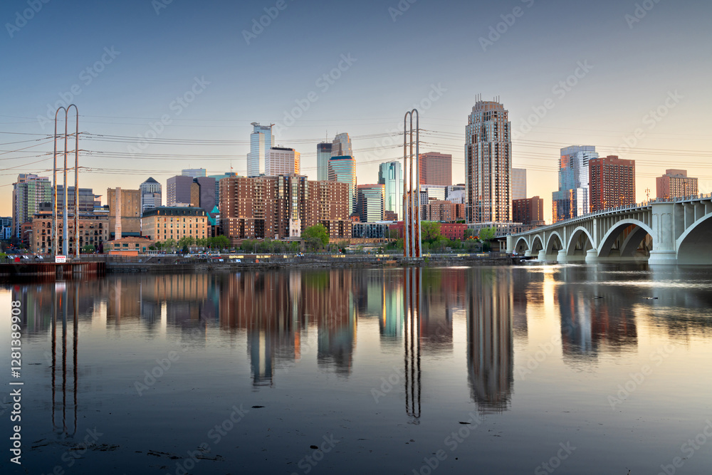 Minneapolis, Minnesota, USA Skyline on the Mississippi Minneapolis, Minnesota, USA Skyline on the Mississippi