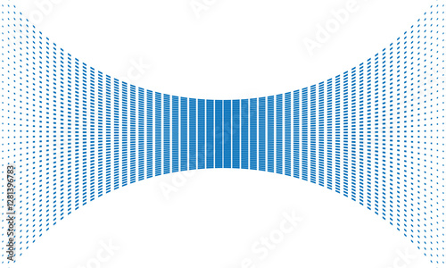 Abstract Optical Illusion with Converging Dotted Lines Creating a Vortex Effect