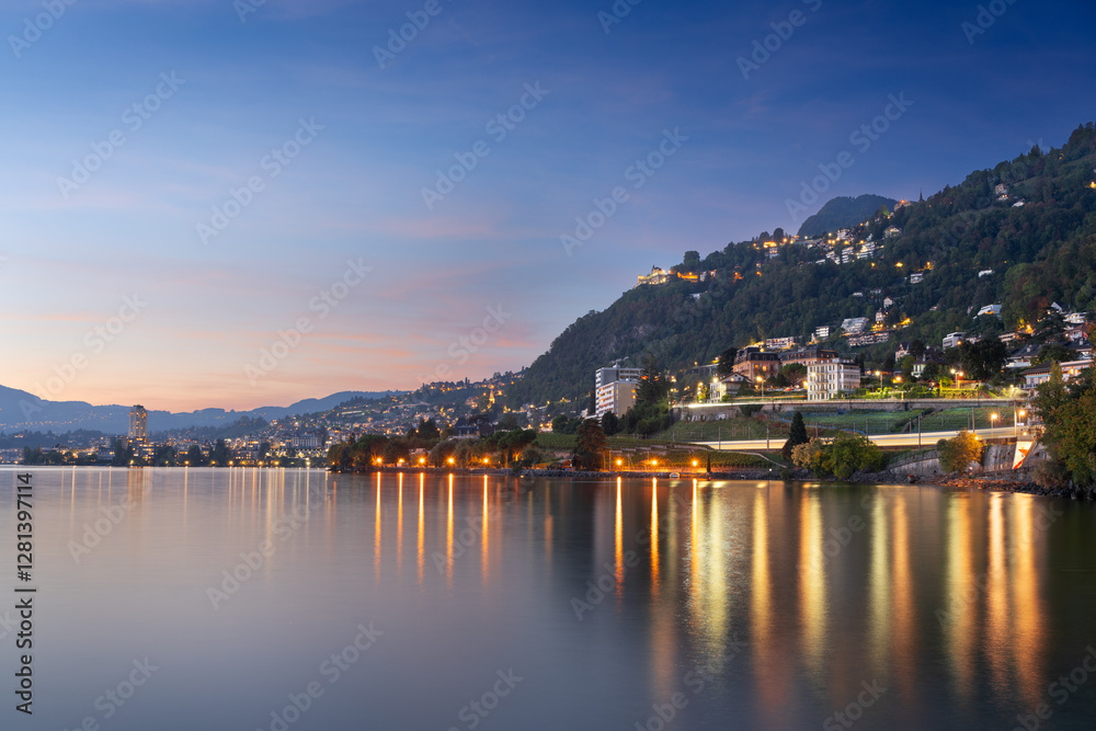 Montreux, Switzerland on Lake Geneva Montreux, Switzerland on Lake Geneva