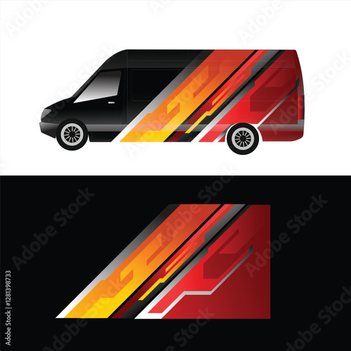 vector design decal livery wrap body car van cargo branding company