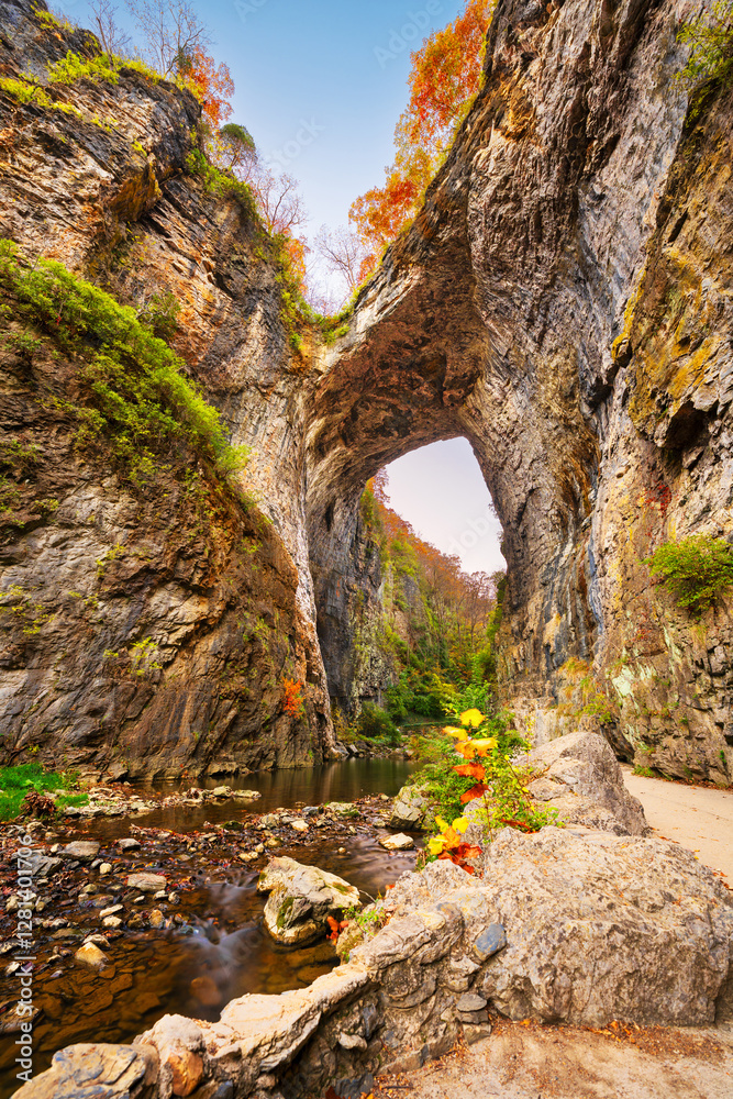 Natural Bridge, Virginia, USA with the Natural Bridge, Virginia, USA with the
