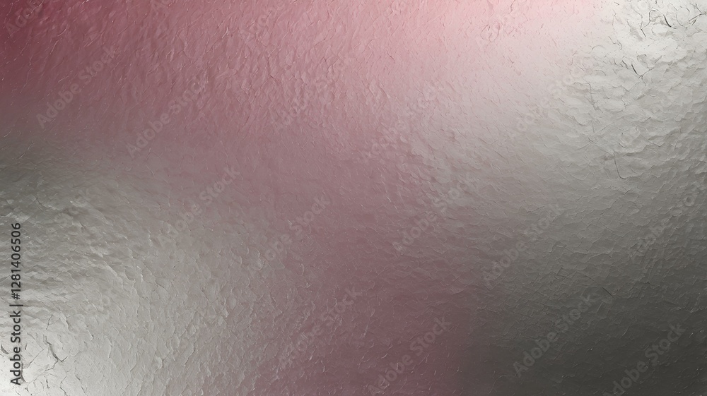Fototapeta premium Bright Grainy Pinkish Gray Foil: Textured Metallic Abstract Background