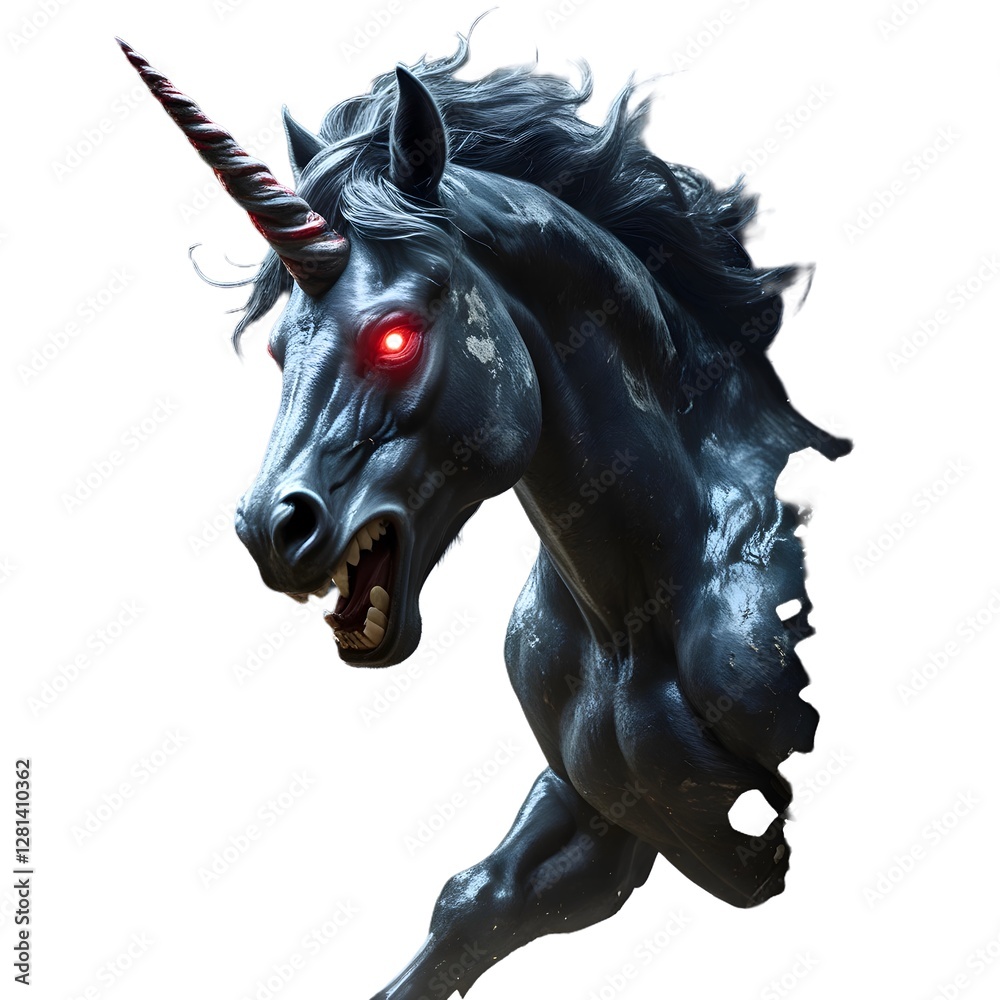 black horse on white background black horse on white background