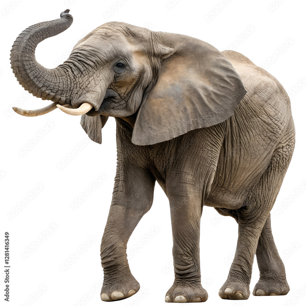 Obraz premium Elephant isolated on a transparent background