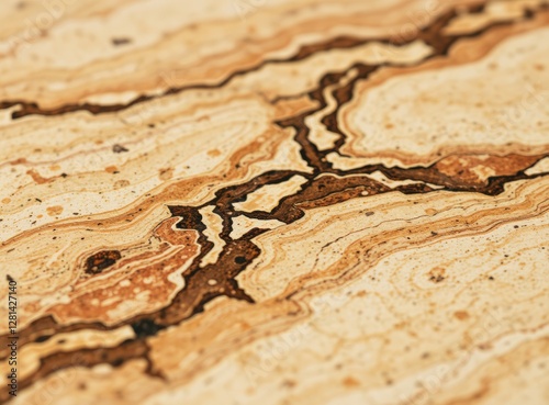 Detailed Crackled Marble Surface Pattern Showing Rough and Grunge Texture Background