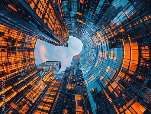 A cuttingedge global business concept featuring a digital network, international banking connections, and futuristic financial strategies for worldwide growth