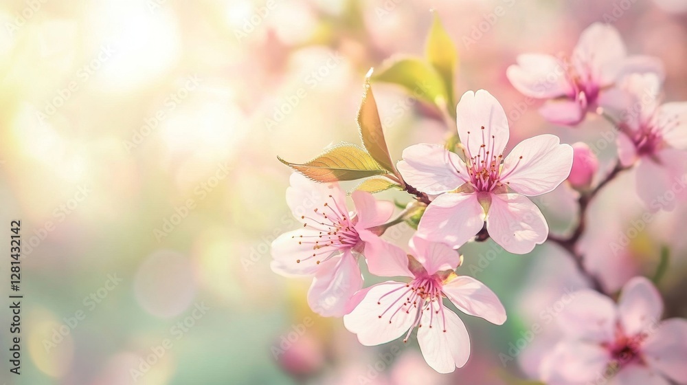 Cherry blossoms bloom with delicate petals, embodying serenity and renewal. Cherry blossoms bloom with delicate petals, embodying serenity and renewal.