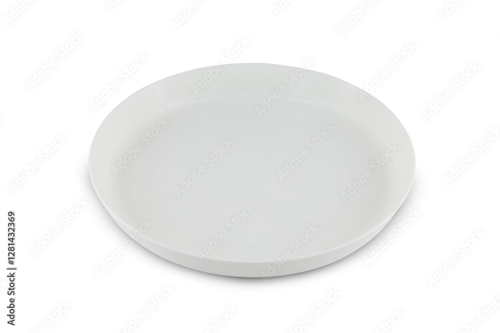 Plastic plate isolated on white background Plastic plate isolated on white background