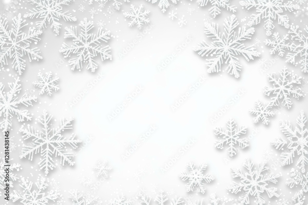 Winter Snowflake Background Design Winter Snowflake Background Design