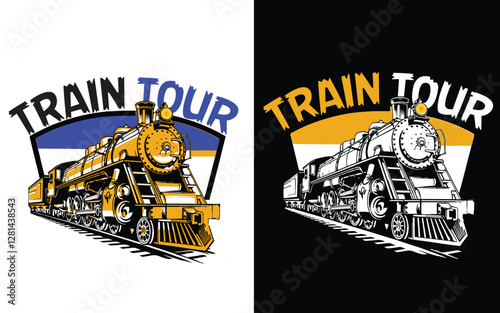 Train t-shirt design