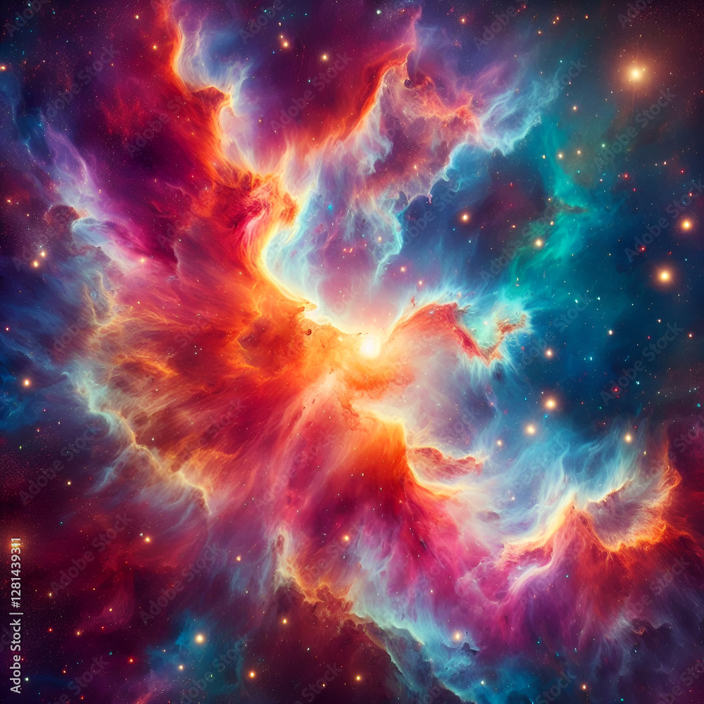 Naklejka premium abstract space background