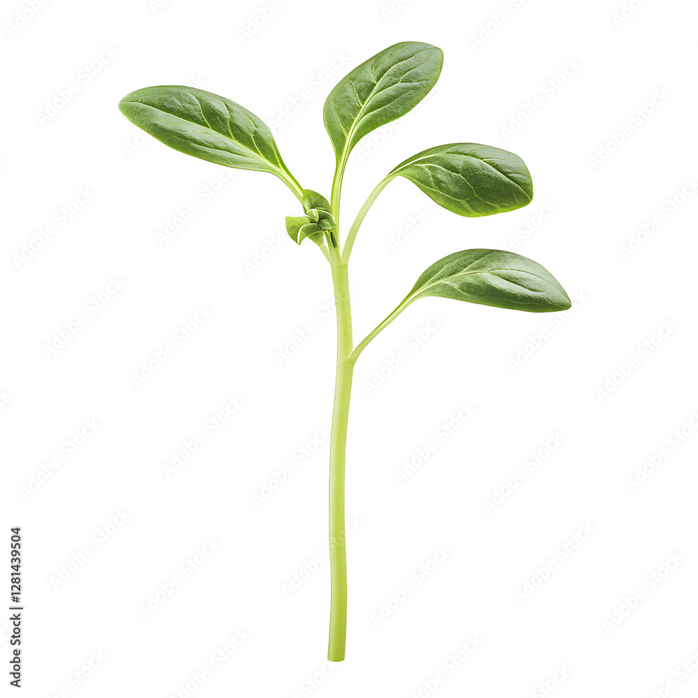 PNG Lush Green Plant Sprout with Three Leaves Against Transparent Background for Growth Illustrations, Eco-Friendly Branding, or Nature Concepts. PNG Lush Green Plant Sprout with Three Leaves Against Transparent Background for Growth Illustrations, Eco-Friendly Branding, or Nature Concepts.