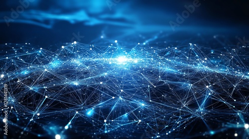 A global business network with digital connections, internet communication lines, and futuristic world banking symbols on a hightech financial background