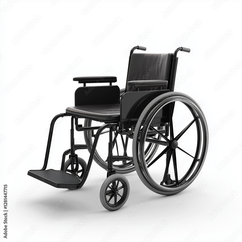 Fototapeta premium Wheelchair on a white background