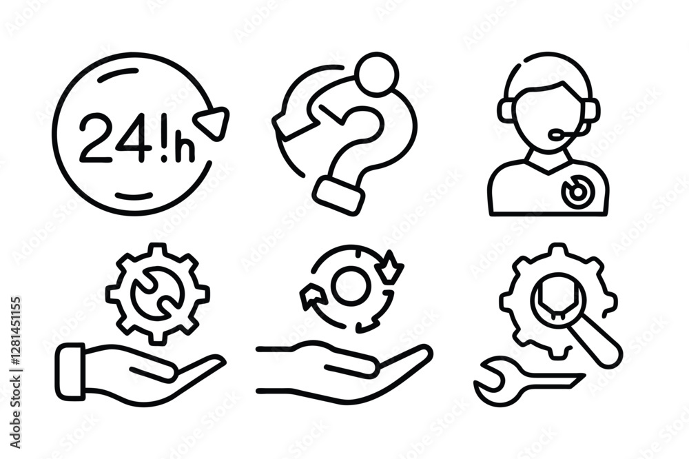 support icon vector art illustration support icon vector art illustration