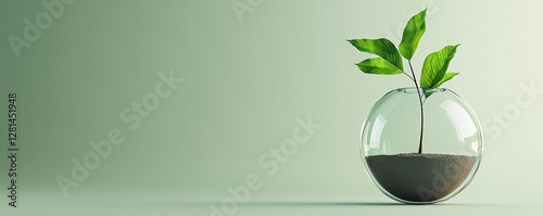 Sustainable finance icons showcase green investment strategies virtual display eco-friendly environment digital concept for future growth photo