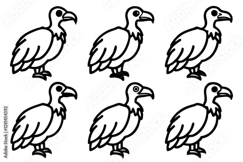 Wallpaper Mural Elegant Vulture Outline Pack Torontodigital.ca