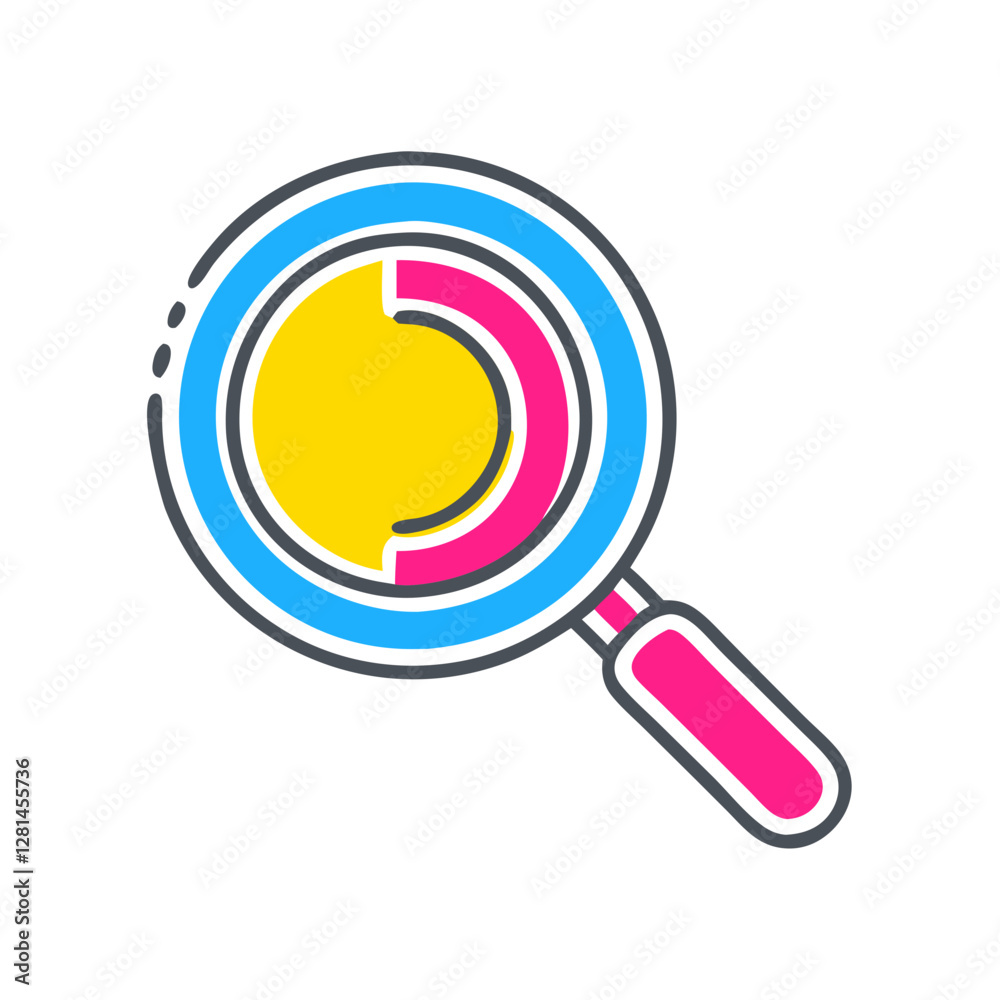 Magnifying glass with a globe, global research, transparent background Magnifying glass with a globe, global research, transparent background