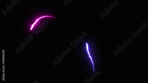 Vibrant Neon Light Streaks and Abstract Motion Effects. 4K Futuristic Glowing Animations for Tech, Sci-Fi, and Cyberpunk Visuals.