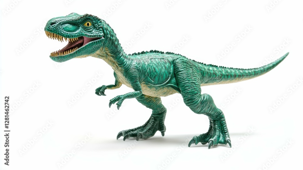 Velociraptor - Illustration of Ancient Dinosaur Model in Green Nature Setting Velociraptor - Illustration of Ancient Dinosaur Model in Green Nature Setting