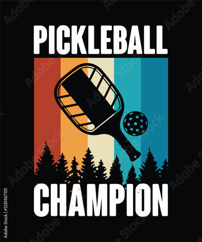 Pickleball quote vintage t-shirt design graphic instant download 