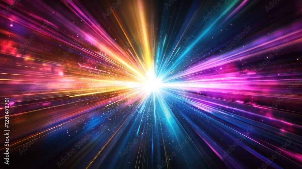 Vibrant Light Burst: A Symphony of Colors in Motion Vibrant Light Burst: A Symphony of Colors in Motion