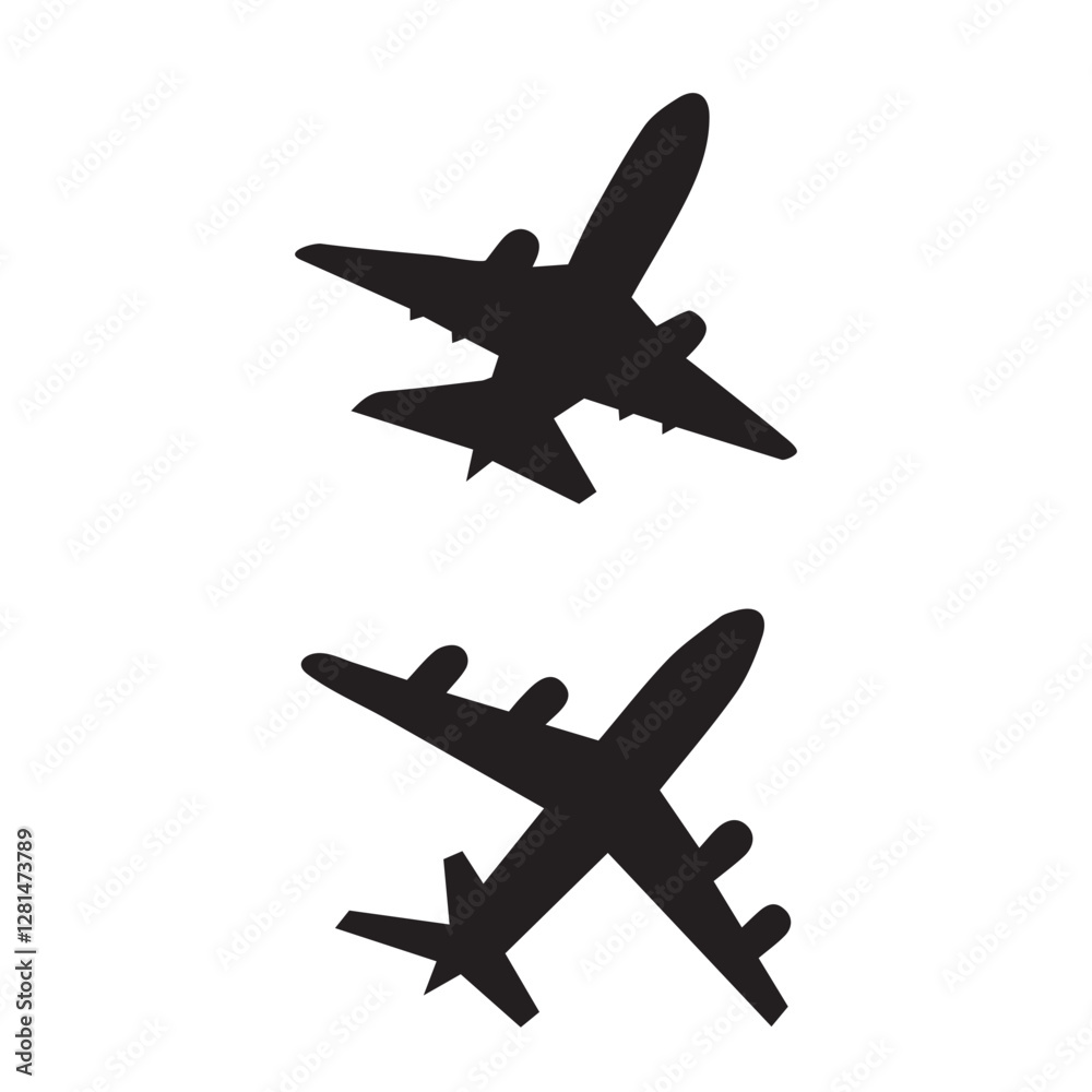 airplane isolated on white background