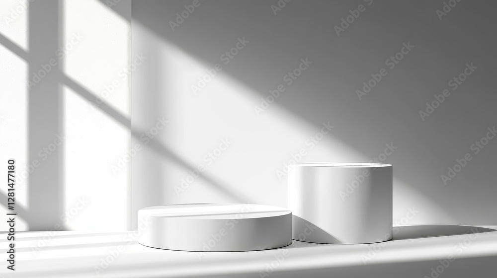 Minimalist White Product Display Stand Minimalist White Product Display Stand