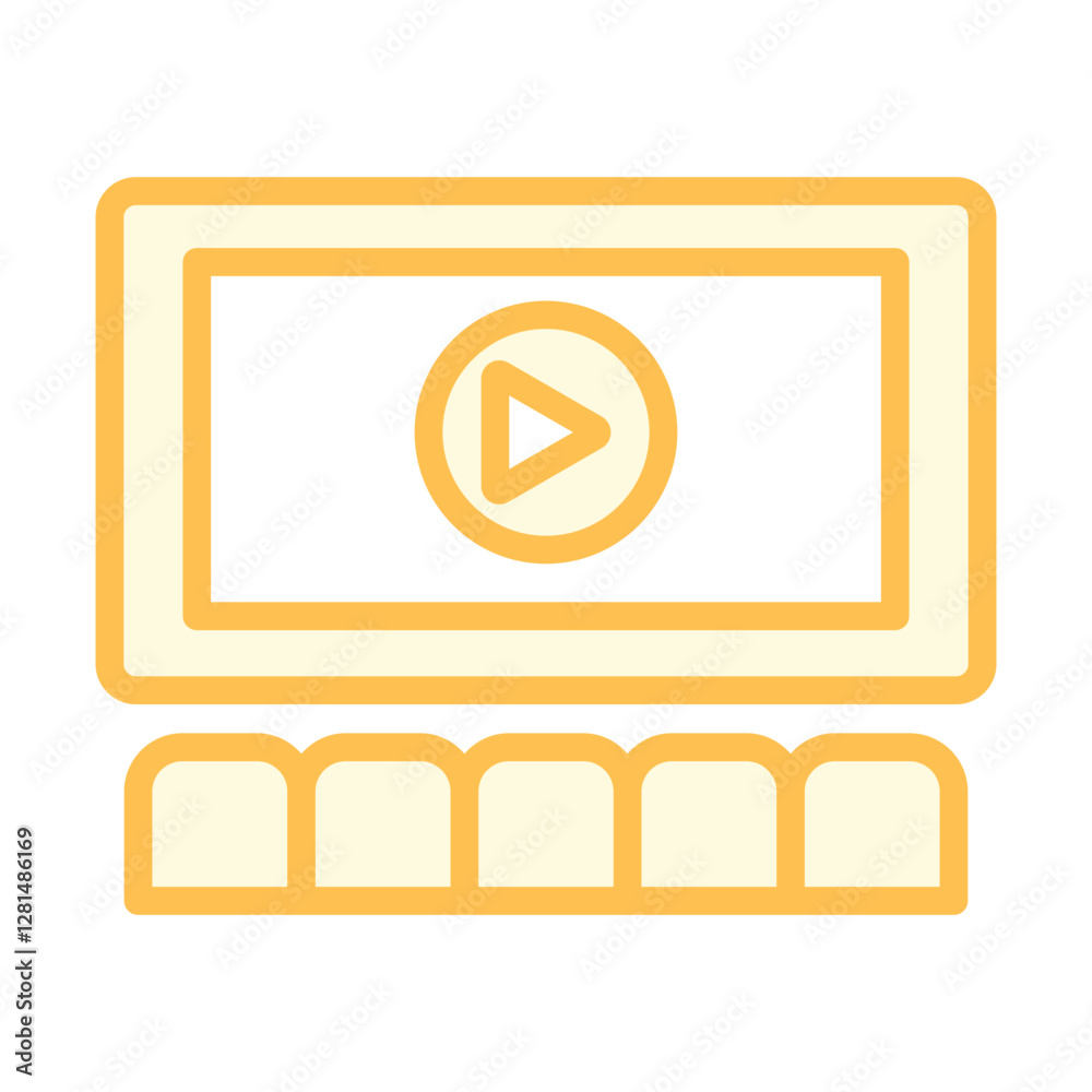 Movie Screen Glass duotone line icon, vector, pixel perfect, illustrator file
Movie Screen Glass duotone line icon, vector, pixel perfect, illustrator file