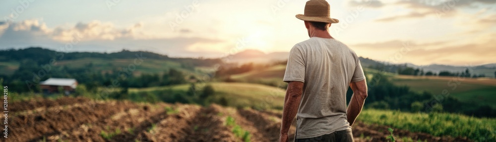 Explore sustainable agriculture with this image of a farmer monitoring organic crops using digital technology, enhancing productivity and sustainability Discover the future of farming through Explore sustainable agriculture with this image of a farmer monitoring organic crops using digital technology, enhancing productivity and sustainability Discover the future of farming through