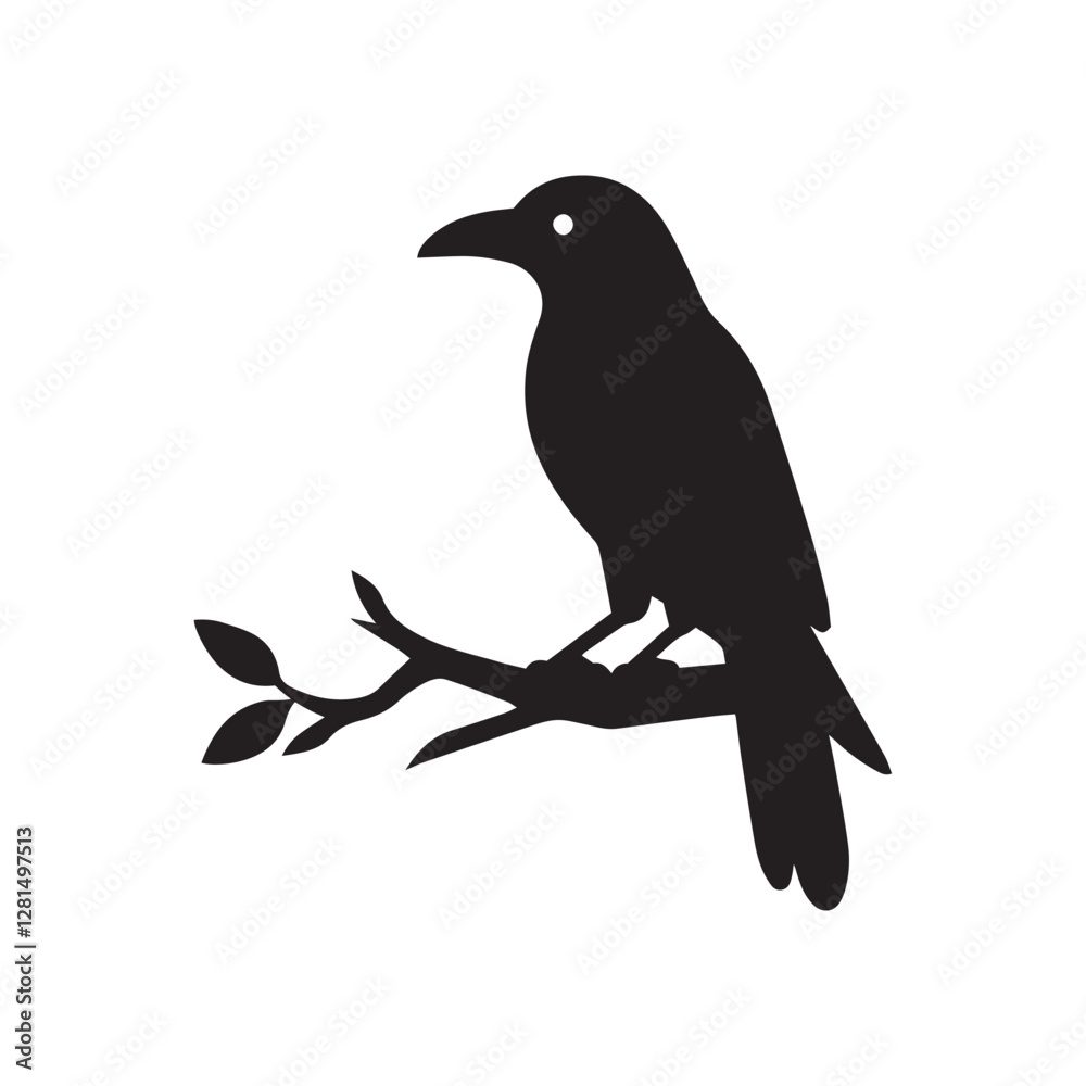 Fototapeta premium Bird's black silhouettes. bird silhouettes. isolated on white background.