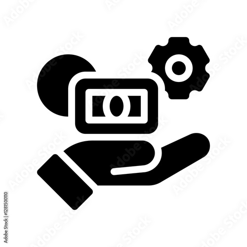 wealth glyph icon