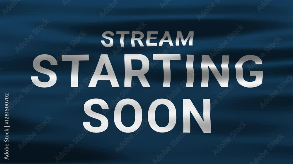 Looping Wavy Background with “Stream Starting Soon” Text. Dynamic Light Streaks, Abstract Motion Graphics Animation. Vibrant Fluid Lines, Neon Glow, and Smooth Flowing Texture for Streaming. Looping Wavy Background with “Stream Starting Soon” Text. Dynamic Light Streaks, Abstract Motion Graphics Animation. Vibrant Fluid Lines, Neon Glow, and Smooth Flowing Texture for Streaming.