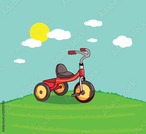 tricycle vector illustration