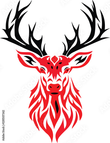 deer head vector illustration