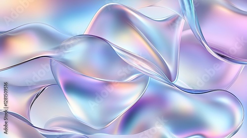 Wallpaper Mural Colorful, textured backdrop glimmers with pastel rainbow hues and an iridescent finish, ideal for creative design and artistic projects Torontodigital.ca