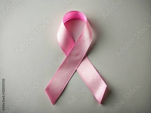 Obraz na płótnie The Symbolism of the Female Cancer Ribbon, Pink Ribbon w salonie