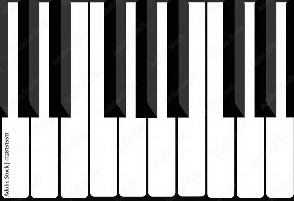 Flat Design Piano Keyboard: A Minimalist 2D Vector Art Piece Featuring Clean Lines, Simple Shapes, and a Plain, Uncluttered Look
Flat Design Piano Keyboard: A Minimalist 2D Vector Art Piece Featuring Clean Lines, Simple Shapes, and a Plain, Uncluttered Look