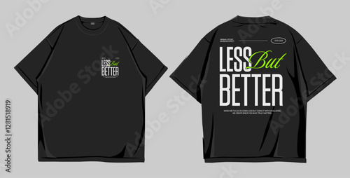 Design oversize street wear less but better typography