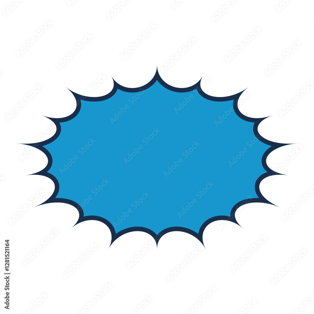 Cute vector of bubble chat, empty bubble text with colorful color Cute vector of bubble chat, empty bubble text with colorful color