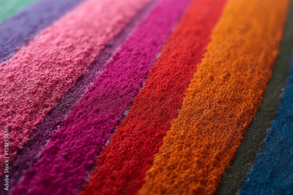 Closeup of Colorful Pigment Stripes in Rainbow Hues Closeup of Colorful Pigment Stripes in Rainbow Hues
