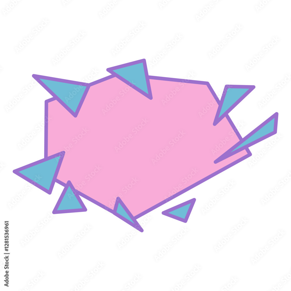 Cute vector of bubble chat, empty bubble text with colorful color Cute vector of bubble chat, empty bubble text with colorful color