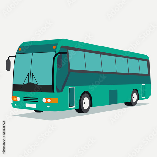 bus isolated on white background