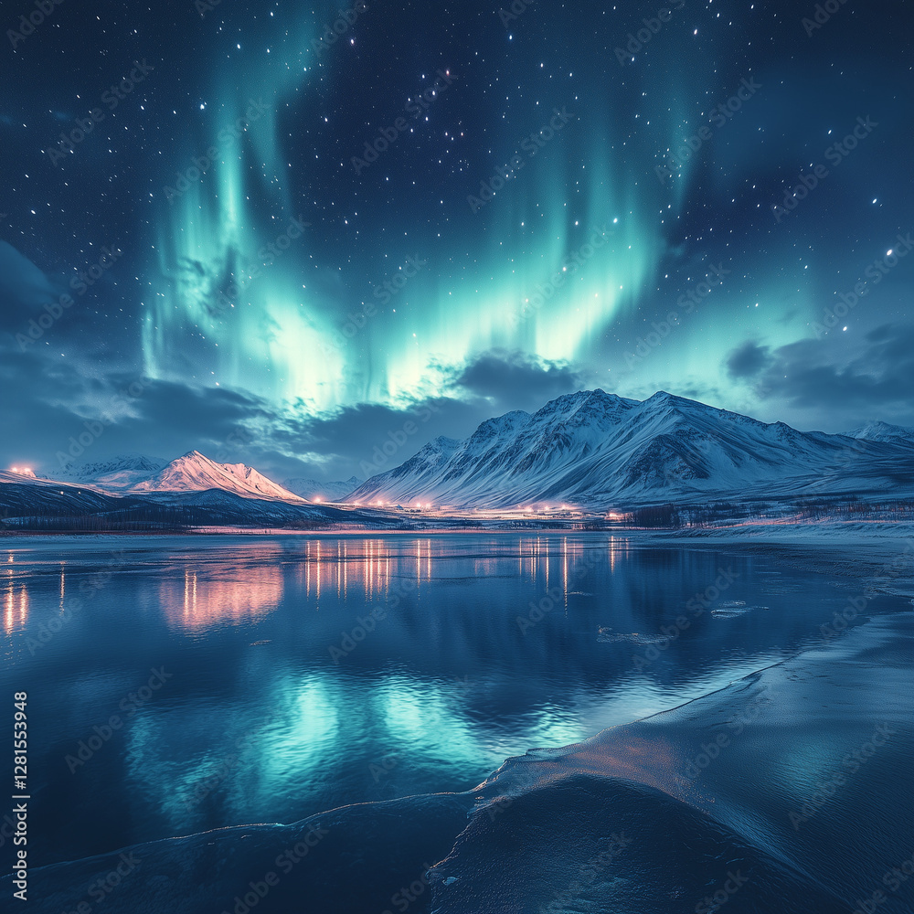 Naklejka premium Icelandic landscape