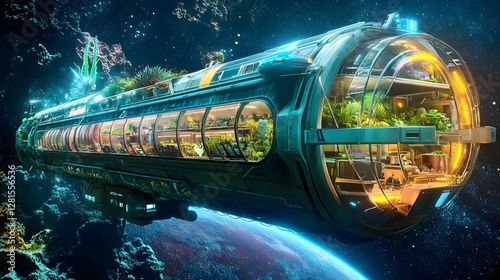 Fototapeta Naklejka Na Ścianę i Meble -  giant space station