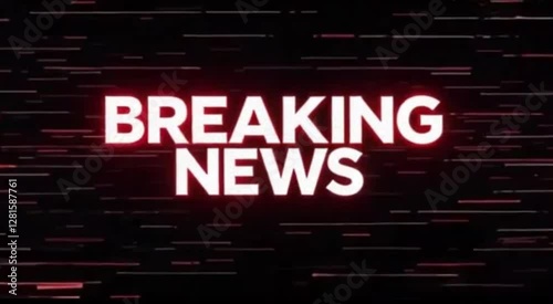 Breaking News intro, International news background intro animation