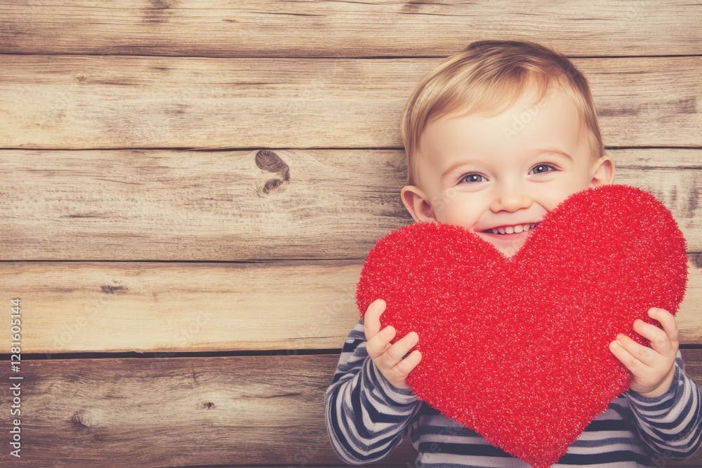 Sign of love. Commercial digital ads creative. Сhildren valentine's day greeting card: child boy with amused face holds red heart in hands. Red heart concept photo. Emotional family bond. Sign of love. Commercial digital ads creative. Сhildren valentine's day greeting card: child boy with amused face holds red heart in hands. Red heart concept photo. Emotional family bond.