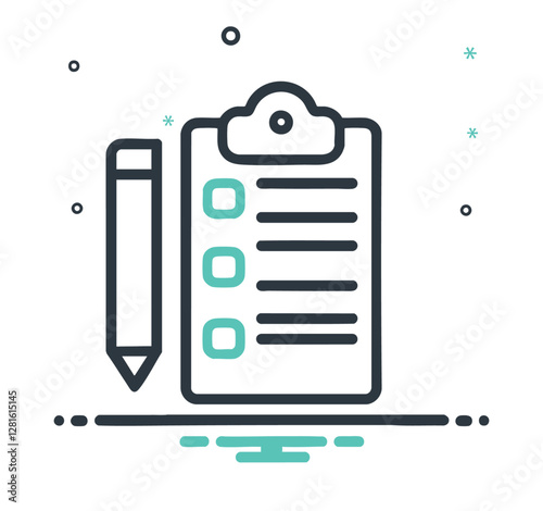Lista zadań notes infografika