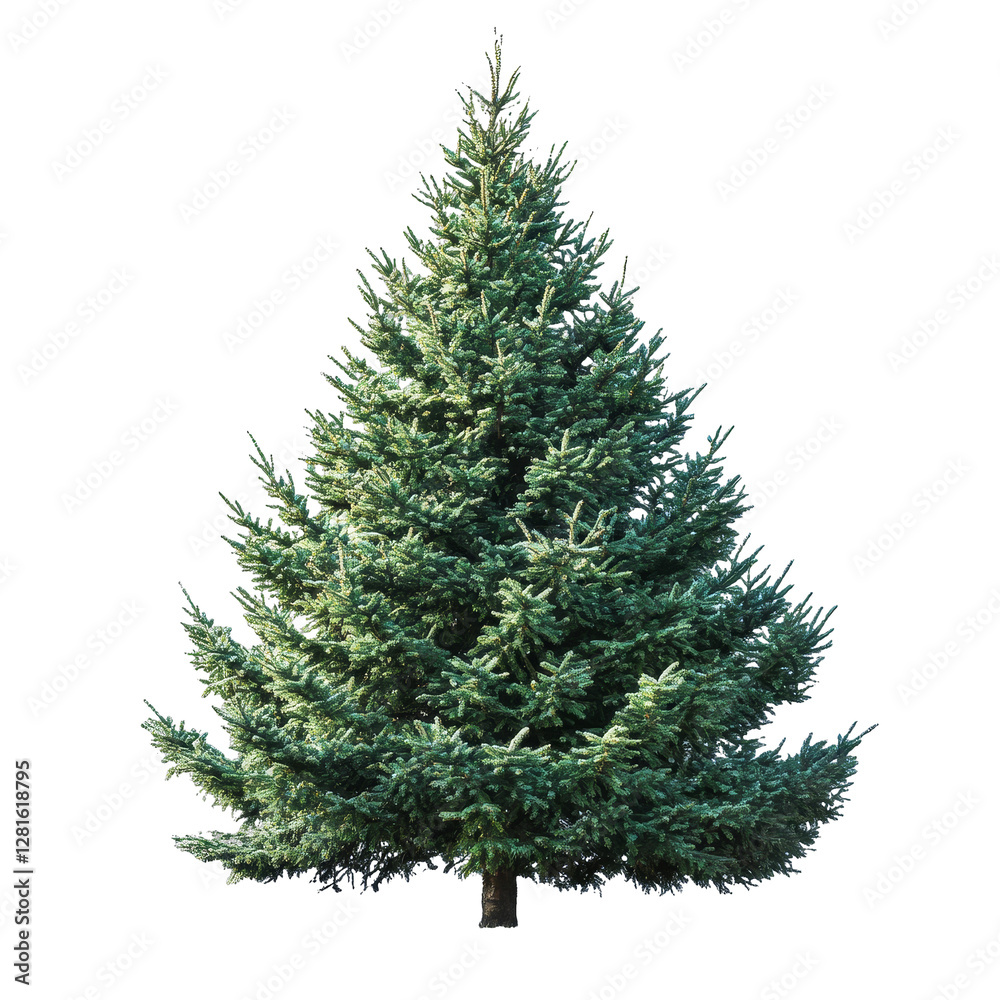 Fototapeta premium [Transparent Background PNG]Majestic Christmas Tree Isolated on White Background