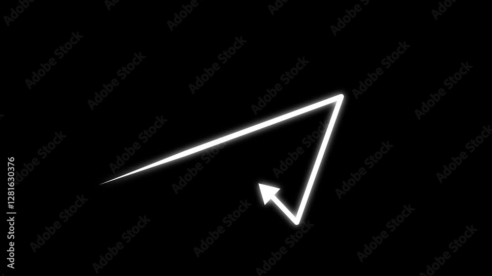 abstract arrow growth up on a black background. abstract business graph chart icon animation. abstract arrow growth up on a black background. abstract business graph chart icon animation.